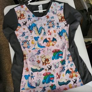 Pokemon women's scrub top